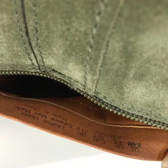 New Franco Sarto Army Green Suede Heeled Boots 6.5