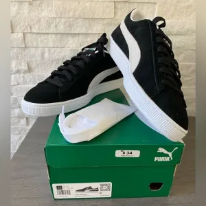 new in box Puma mens/hommes suede classic size 11 puma black and white