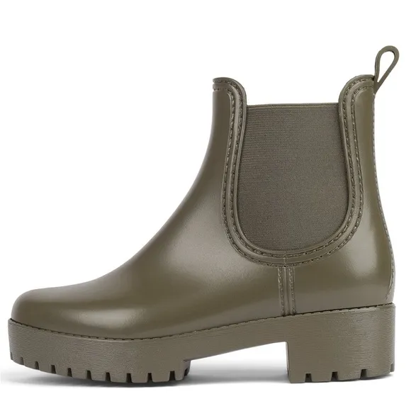 New! Jeffrey Campbell Chelsea Rain Boots-Army Green