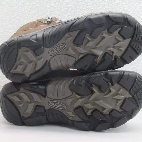 NEW KEEN Men's Durand 2 Waterproof Boots Brown Comfort Cushioning Leather 8.5