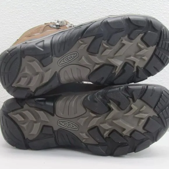 NEW KEEN Men's Durand 2 Waterproof Boots Brown Comfort Cushioning Leather 8.5