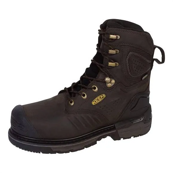 NEW KEEN men's philadelphia 8&quot; lace up carbon fiber toe work boots in black