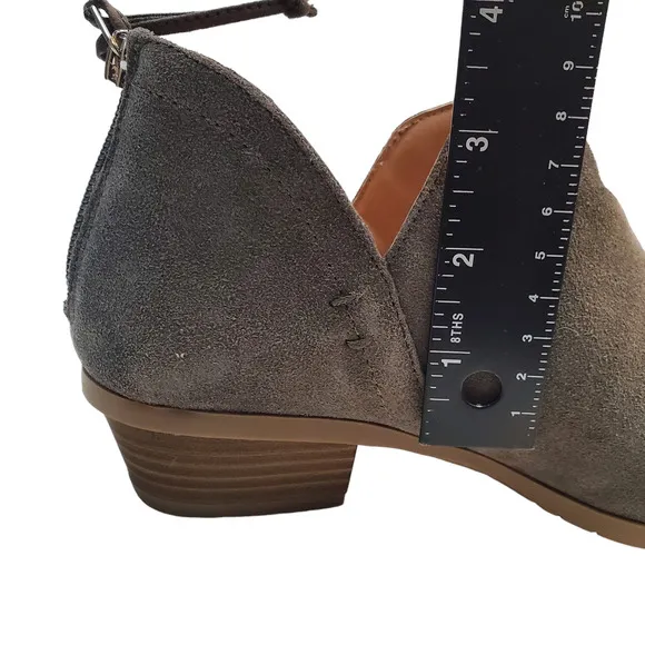 New Kennth Cole Reaction Womens Shoes Side Way Leather Boots 8M Grey