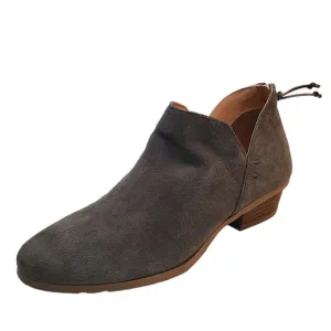 New Kennth Cole Reaction Womens Shoes Side Way Leather Boots 8M Grey