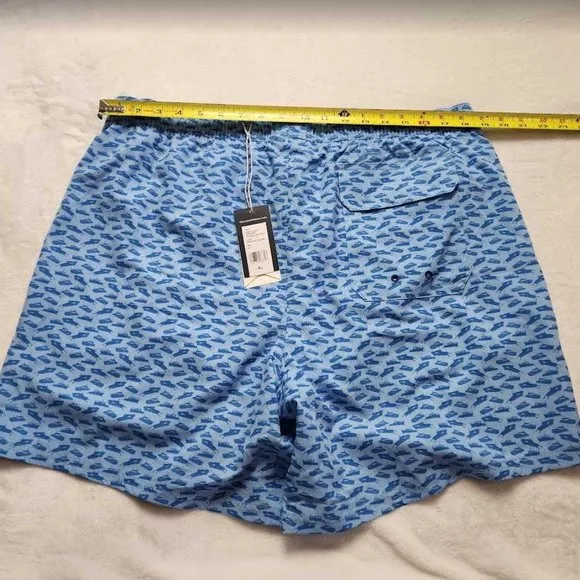 New men's  XXL Vineyard Vines 7&quot; printed Chappy swim trunks picnic boat shorts