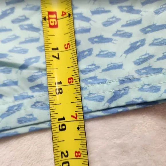 New men's  XXL Vineyard Vines 7&quot; printed Chappy swim trunks picnic boat shorts