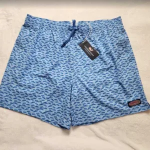 New men's  XXL Vineyard Vines 7&quot; printed Chappy swim trunks picnic boat shorts
