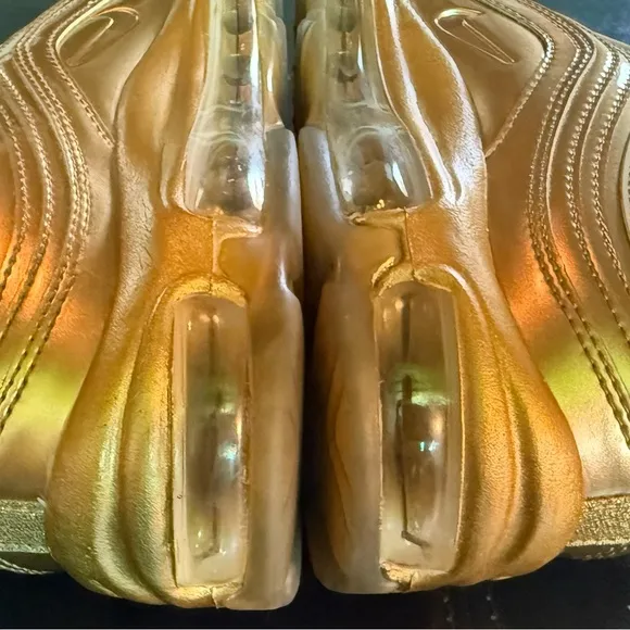 New Metallic Gold Nike Air Max 97 QS Olympic Triple Gold Shoes (Beautiful Shoe)