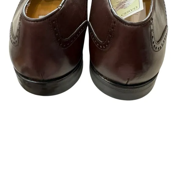 New Mezlan Havana Men's Brown Leather Tassel Slip-on Loafers Dress Shoes 11.5