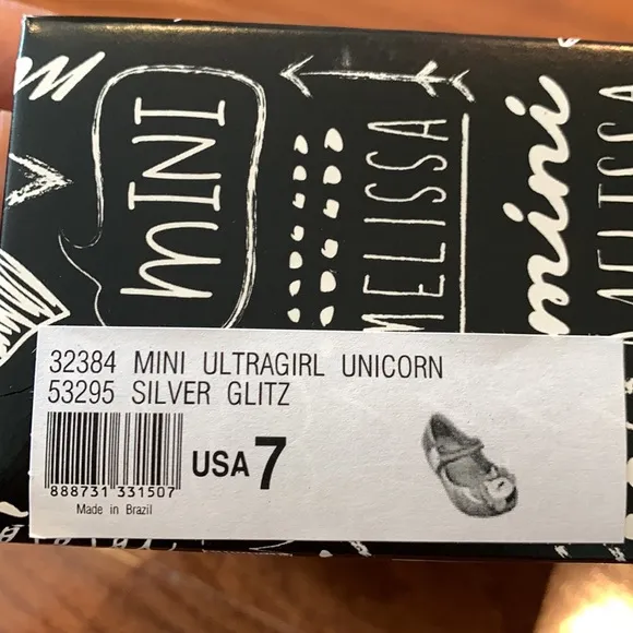 NEW Mini Melissa Unicorn shoes