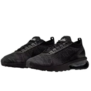 NEW Nike Air Max Flyknit Racer Mens Triple Black Shoes