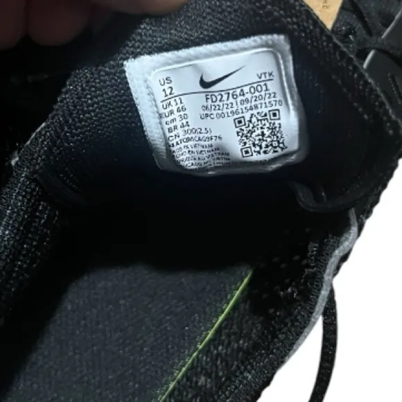 NEW Nike Air Max Flyknit Racer Mens Triple Black Shoes