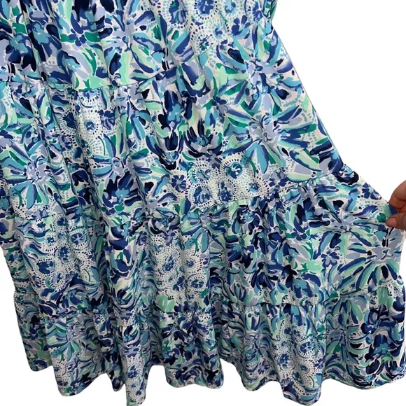 NEW NWT Lilly Pulitzer Jennie Off The Shoulder Midi Dress In Iris Blue