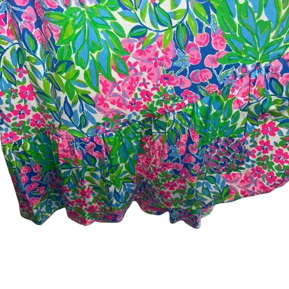 NEW NWT Lilly Pulitzer Juliet Ruffle Midi Dress In A Cherry On Top Floral Print