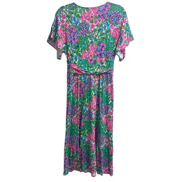 NEW NWT Lilly Pulitzer Juliet Ruffle Midi Dress In A Cherry On Top Floral Print