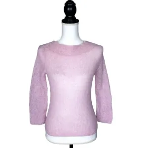 NEW NWT Tommy Bahama Italian Mohair Blend Cozy Lavender Sweater Size XS