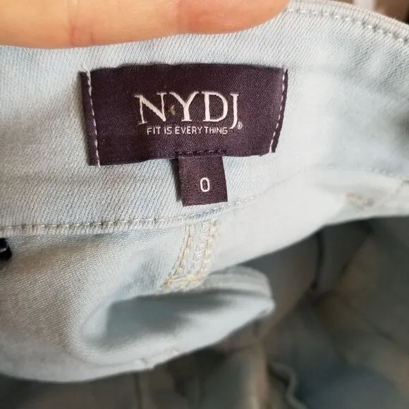 NEW NYDJ Briella Paperbag &amp; Cuff Valhalla Shorts 0