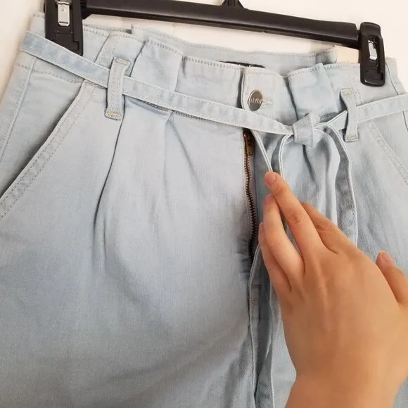 NEW NYDJ Briella Paperbag &amp; Cuff Valhalla Shorts 0