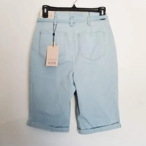 NEW NYDJ Briella Paperbag &amp; Cuff Valhalla Shorts 0