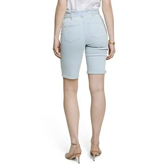 NEW NYDJ Briella Paperbag &amp; Cuff Valhalla Shorts 0
