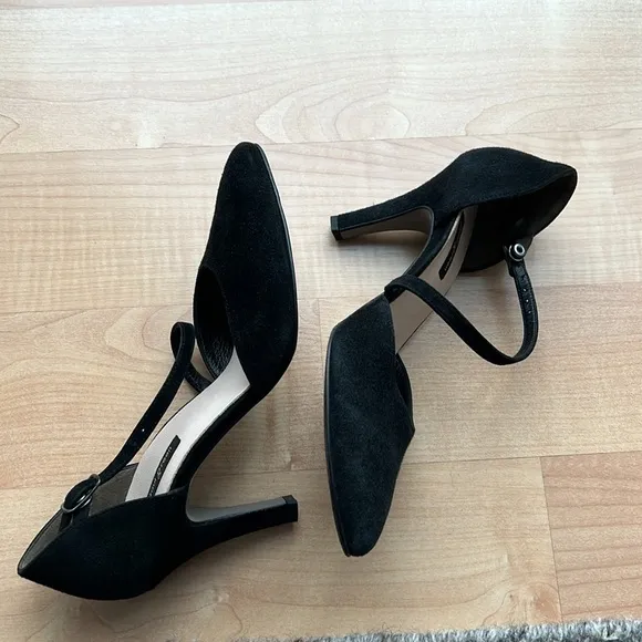 New Paul Green Valetta d'Orsday Pumps in Black Suede Size 3.5 UK / 6 US