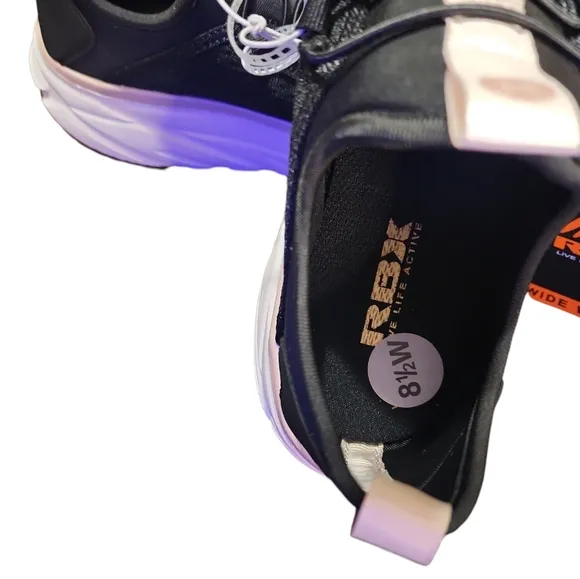 NEW RBX WOMEN'S 8.5 WIDE MESH SLIDE IN TENNIS SHOES