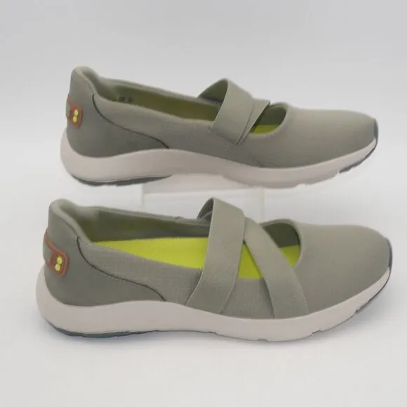 NEW Ryka Endless Slip On Women's 9 Mesh Mary Jane Shoes Comfort Vetiver Green