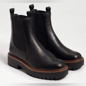 🌸NEW Sam Edelman Black Leather Chelsea Boots Women’s Sz 9 With Box.