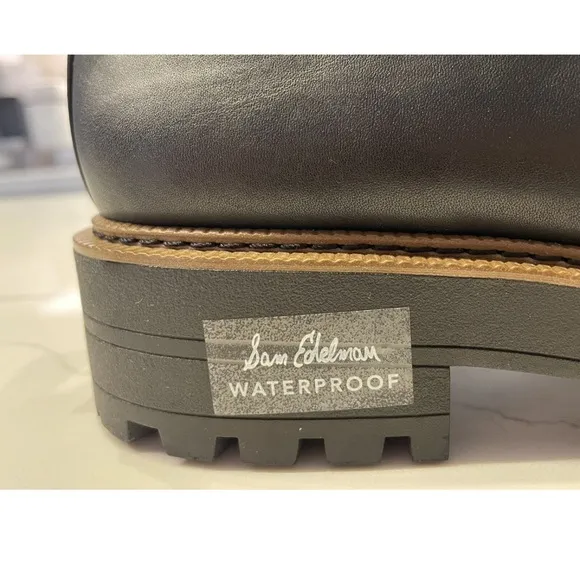 🌸NEW Sam Edelman Black Leather Chelsea Boots Women’s Sz 9 With Box.