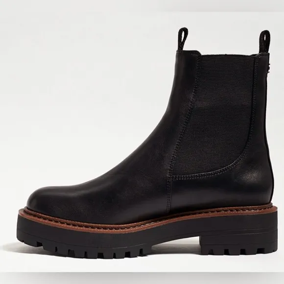 🌸NEW Sam Edelman Black Leather Laguna Chelsea Boots Women’s Sz 9 With Box.