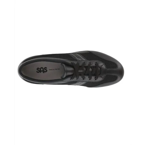 NEW SAS women's ft mesh walking shoes - medium in black