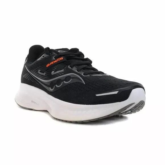 NEW SAUCONY men's guide 16 shoes in black/white