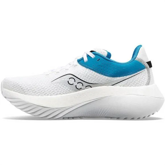 NEW SAUCONY women's kinvara pro shoes in white/ink