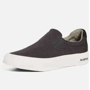 New SeaVees Hawthorne WOMENS SHOES  Slip On Black Cushy memory foam sneaker 8.5