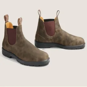 New Size 10 Blundstone Chelsea Boots Style #585 Rustic Brown