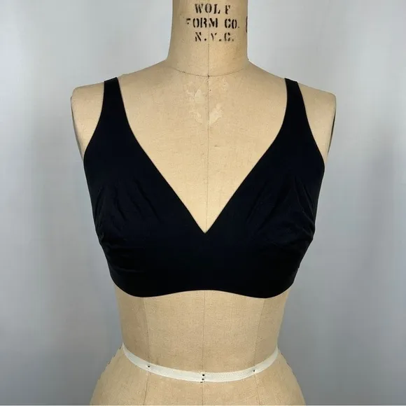 NEW Skims Naked Plunge Onyx Black Bra Style BR-PLG-1885 Size XL