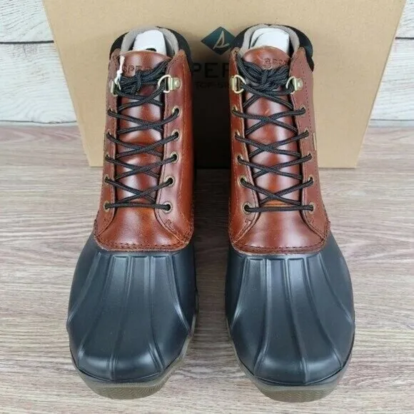 NEW Sperry Avenue Waterproof Duck Boots Men's Size 9 Rain Thermal Winter‎ Fleece