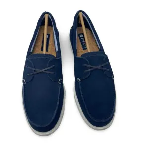 New Sperry Original Sirocco Suede Boat Shoe in Navy Blue sz 9.5