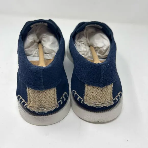 New Sperry Original Sirocco Suede Boat Shoe in Navy Blue sz 9.5