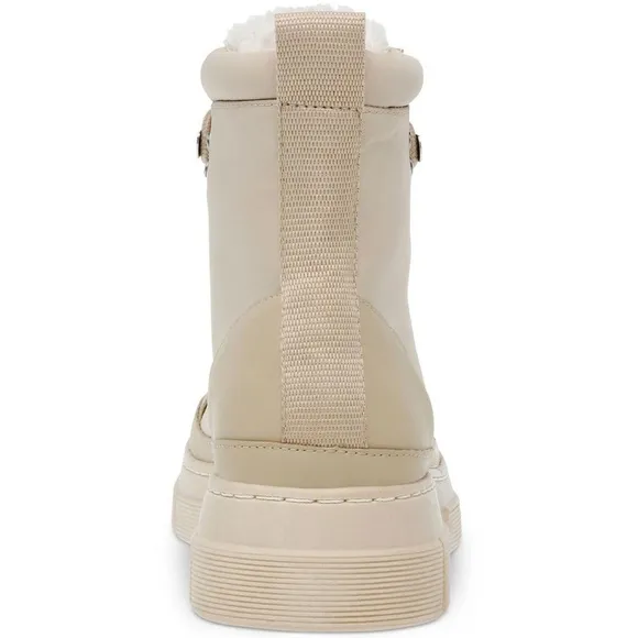 NEW Steve Madden Womens Hildy Tan Lug Sole Lace Up Ankle Boots Shoes size 9.5
