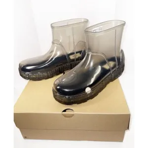 New UGG Clear Drizlita Waterproof Rubber Rain Boots Womens 9 Wool Warm Outdoor