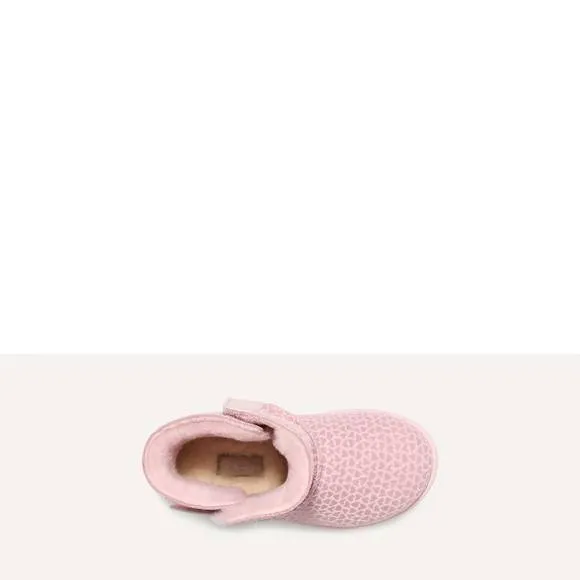 NEW UGG toddler keelan gel hearts boot in pink