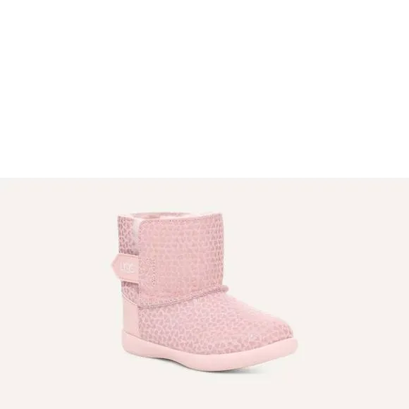 NEW UGG toddler keelan gel hearts boot in pink