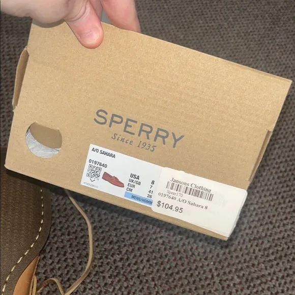 NEW WITH BOX Sperry Tan Boat Shoes-