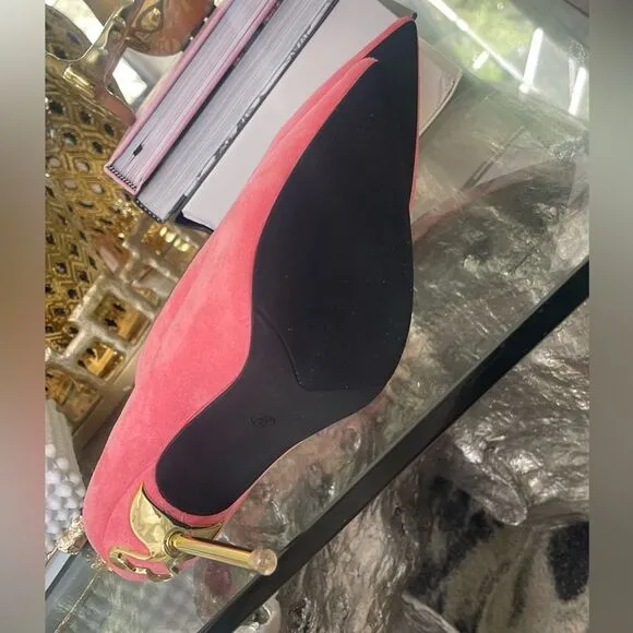 New Women Sexy Metal Heel Pointed-Toe High Heels Shoes Size 38