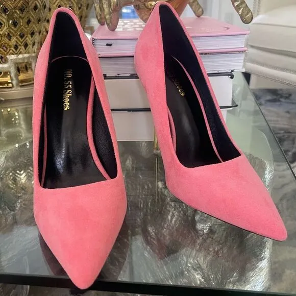 New Women Sexy Metal Heel Pointed-Toe High Heels Shoes Size 38