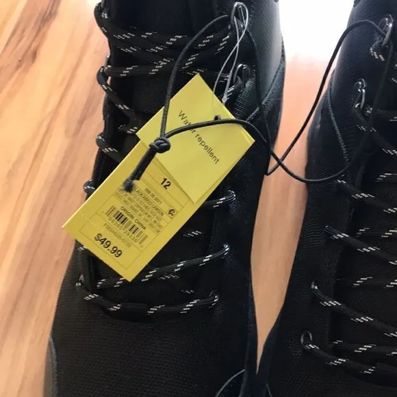 NEW All In Motion Mens Black Boots
