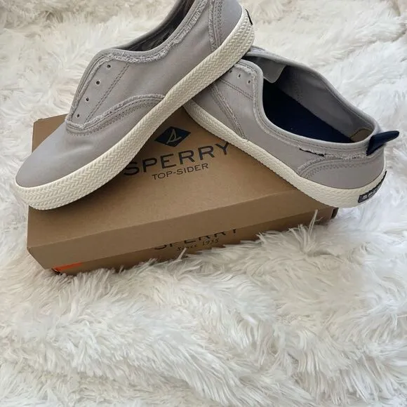 New Sperry Pier Boat Memory Foam Grey