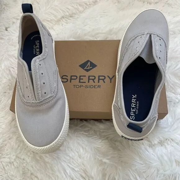 New Sperry Pier Boat Memory Foam Grey