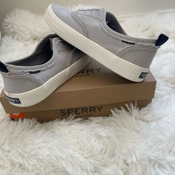 New Sperry Pier Boat Memory Foam Grey